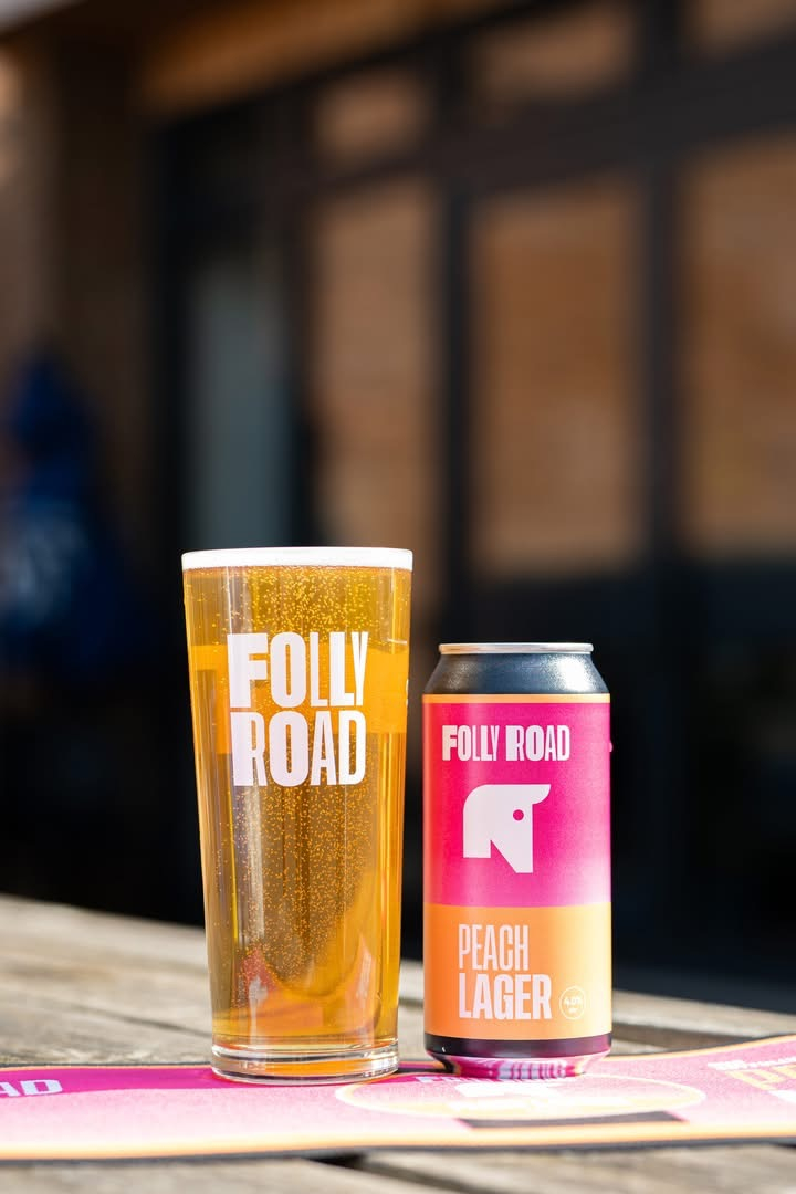 Folly Road Pint Lager Glass