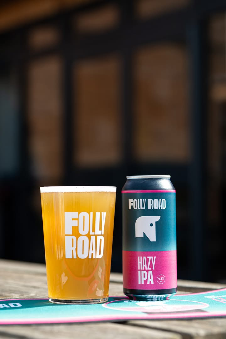 Folly Road Pint Glass