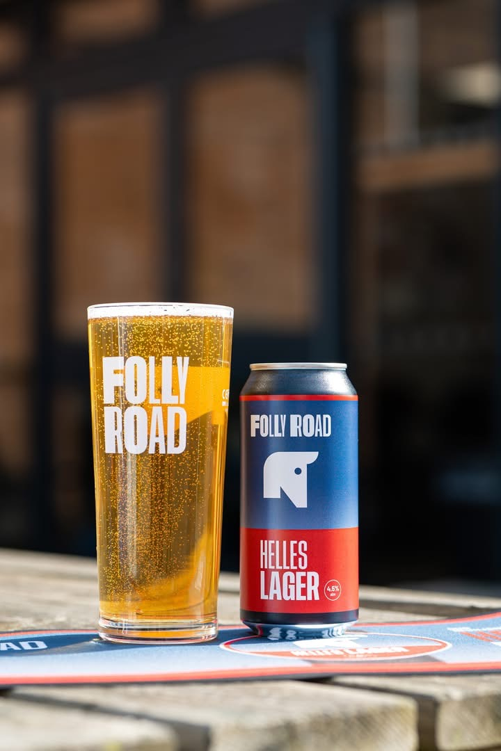 Folly Road Pint Lager Glass