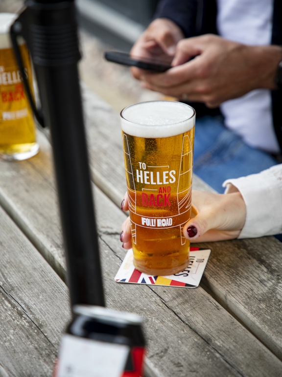 To Helles and Back Pint Glass